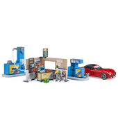 bworld 62111 Tankstelle Spielfiguren-Set