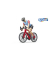 bworld 63110 Rennrad mit Radfahrer Spielfiguren-Set