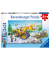 Bagger und Waldtraktor Puzzle 2x 24 Teile