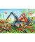 Bagger und Waldtraktor Puzzle 2x 24 Teile