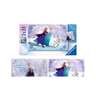 Disney Frozen Schwestern für immer Puzzle 2x 24 Teile