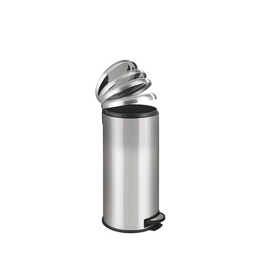 Leman Mülleimer 30,0 l silber