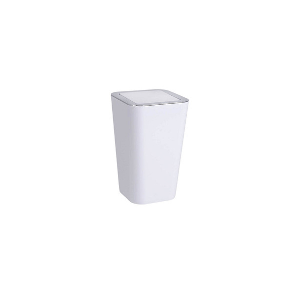 4008838215432 - WENKO Kosmetikeimer Candy 6 Liter Mülleimer mit Schwingdeckel aus hochwertigem Kunststoff Farbe weiß 4008838215432 - WENKO Kosmetikeimer Candy 6 Liter Mülleimer mit Schwingdeckel aus hochwertigem Kunststoff Farbe weiß