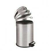 Leman Mülleimer 20,0 l silber