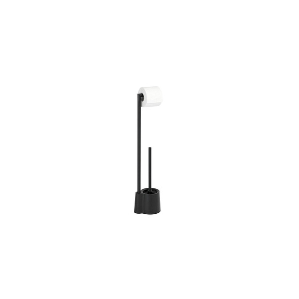 4008838276259 - Stand WC-Garnitur Avola Schwarz matt Schwarz Polypropylen schwarz Edelstahl rostfrei schwarz - schwarz - Wenko 4008838276259 - Stand WC-Garnitur Avola Schwarz matt Schwarz Polypropylen schwarz Edelstahl rostfrei schwarz - schwarz - Wenko