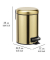 Leman Kosmetikeimer 3,0 l gold