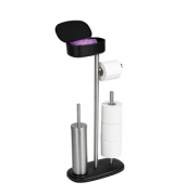 WC-Garnitur Rivazza schwarz Metall