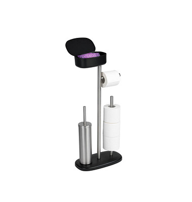 WC-Garnitur Rivazza schwarz Metall