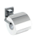 WC-Garnitur Quadro silber Metall