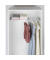 Teleskop-Garderobe 50609100 silber Metall 5 Haken 70,0-120,0 x 3,0 cm