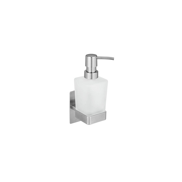 4008838365359 - Turbo-Loc® Seifenspender Genova Matt Abnehmbarer Seifenspender aus satiniertem Glas Silber matt Edelstahl rostfrei matt Glas satiniert - silber 4008838365359 - Turbo-Loc® Seifenspender Genova Matt Abnehmbarer Seifenspender aus satiniertem Glas Silber matt Edelstahl rostfrei matt Glas satiniert - silber