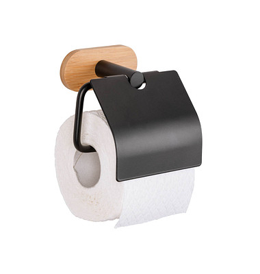 Toilettenpapierhalter Bamboo braun, schwarz