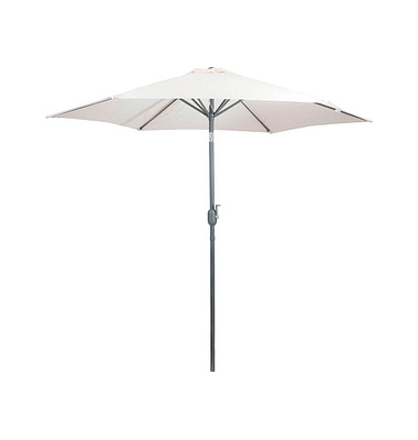 Sonnenschirm rund, beige neigbar Ø 270,0 cm