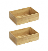Aufbewahrungsbox Terra 69412800, außen 22x15x7cm, Bambus braun