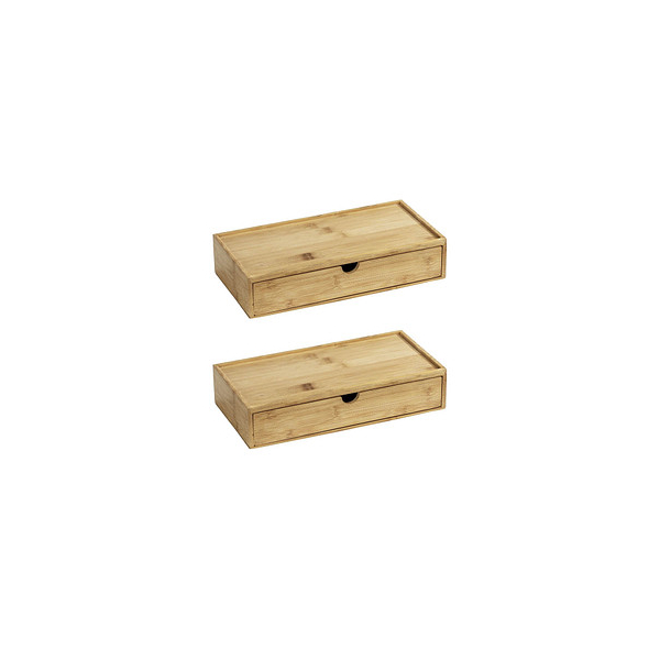 4008838315996 - Aufbewahrungsbox Terra 69393800 außen 28x14x6cm Bambus braun 4008838315996 WENKO 2 Stück 4008838315996 - Aufbewahrungsbox Terra 69393800 außen 28x14x6cm Bambus braun 4008838315996 WENKO 2 Stück