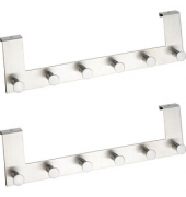 2 WENKO Türgarderobe Celano silber