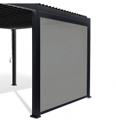 Seitenrollo für Terrassenüberdachung Cadiz grau 400,0 x 240,0 cm