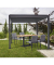 Seitenrollo für Terrassenüberdachung Cadiz grau 400,0 x 240,0 cm