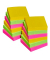 Haftnotizen 622-12SS-CARN, Super Sticky Rio de Janeiro, 48x48mm, farbig sortiert (gelb/gr&uuml;n/pink), quadratisch