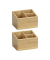 Terra Ordnungsboxen braun 12,0 x 9,0 x 8,5 cm