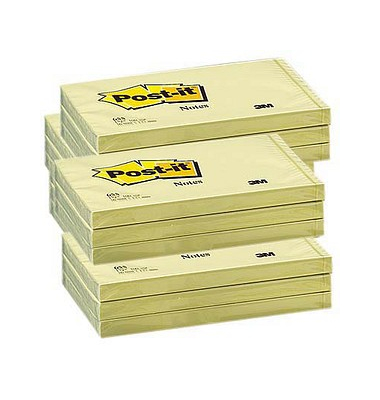 Haftnotizen 655 CY, Notes, 127x76mm, gelb, rechteckig