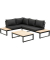 Loungegruppe Rio schwarz