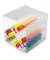 Aufbewahrungsbox Deflecto "Cube" 350201, außen 15,3x15,3x15,3cm, Polystyrol transparent