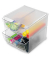 Aufbewahrungsbox Deflecto Cube 350301, außen 15,3x15,3x18,2cm, Polystyrol transparent