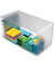 Aufbewahrungsbox Deflecto Cube 350501, außen 30,5x15,3x15,3cm, Polystyrol transparent