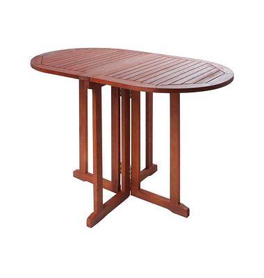 Gartentisch Baltimore braun oval 120,0 x 70,0 x 73,0 cm