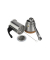 Espressokocher silber, 2 Tassen