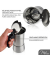 Espressokocher silber, 2 Tassen