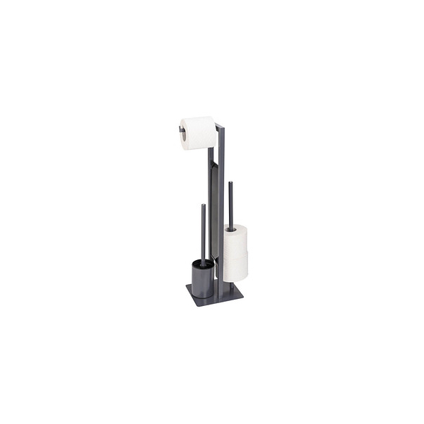 4008838381533 - WC-Garnitur Rivalta grau Metall 4008838381533 WENKO 4008838381533 - WC-Garnitur Rivalta grau Metall 4008838381533 WENKO