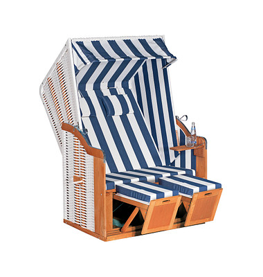 Strandkorb Sunny Smart Rustikal 50 Plus weiß Strandkorb Sunny Smart Rustikal 50 Plus weiß