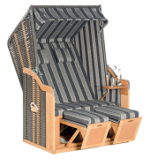 Strandkorb Sunny Smart Rustikal 50 Plus anthrazit