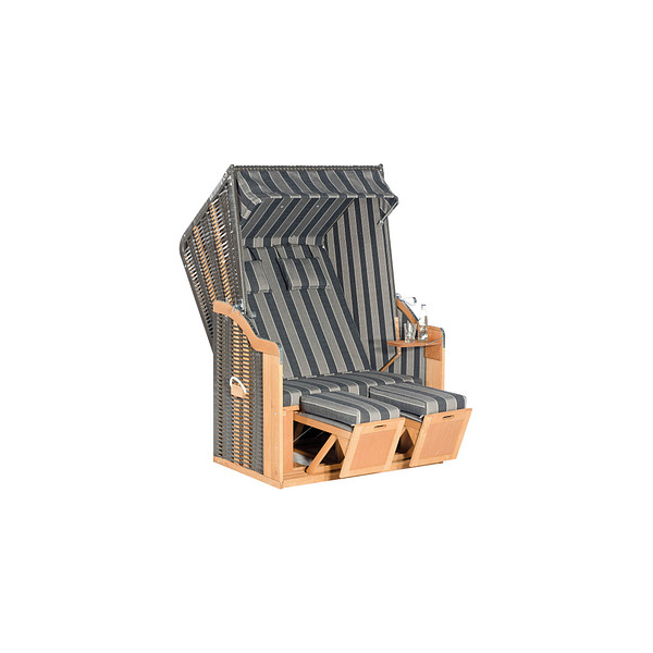 4028041961728 - Müsing Strandkorb Sunny Smart Rustikal 50 Plus anthrazit gestreift anthrazit Kunststoff Holz 7-teilig 4028041961728 - Müsing Strandkorb Sunny Smart Rustikal 50 Plus anthrazit gestreift anthrazit Kunststoff Holz 7-teilig