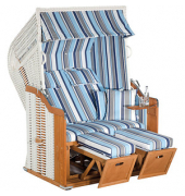 Strandkorb Sunny Smart Rustikal 250 Plus weiß