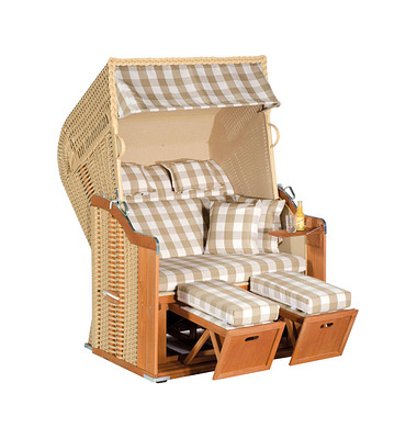 Strandkorb Sunny Smart Rustikal 255 Plus beige Strandkorb Sunny Smart Rustikal 255 Plus beige