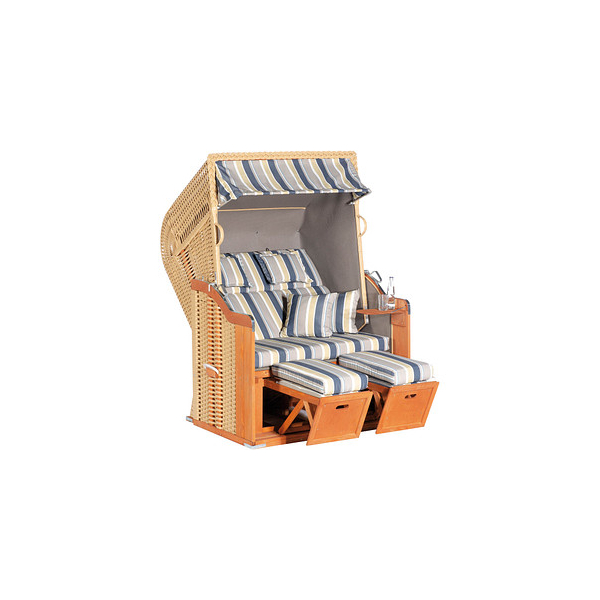 4028041964019 - Müsing Strandkorb Sunny Smart Rustikal 255 Plus blau creme gestreift weiß beige Kunststoff Holz 9-teilig 4028041964019 - Müsing Strandkorb Sunny Smart Rustikal 255 Plus blau creme gestreift weiß beige Kunststoff Holz 9-teilig