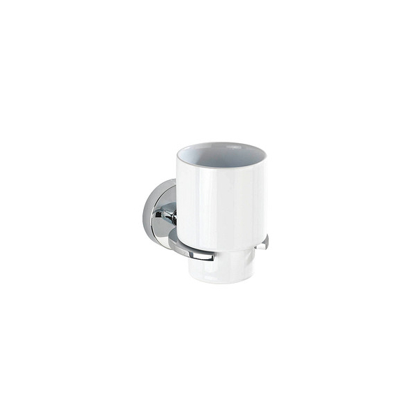4008838454794 - Vacuum-Loc® Zahnputzbecher Capri Befestigen ohne bohren Silber glänzend Zinkdruckguss chrom Keramik weiß - silber glänzend - Wenko 4008838454794 - Vacuum-Loc® Zahnputzbecher Capri Befestigen ohne bohren Silber glänzend Zinkdruckguss chrom Keramik weiß - silber glänzend - Wenko