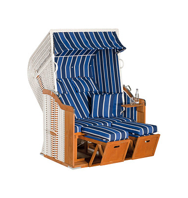 Strandkorb Sunny Smart Rustikal 250 Plus weiß Strandkorb Sunny Smart Rustikal 250 Plus weiß