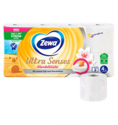 Toilettenpapier Ultra Senses, Mandelmilch, 839290, 4-lagig, weiß, 135 Blatt/Rolle,