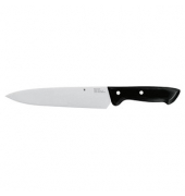 Kochmesser Classic Line silber, schwarz glänzend, Klinge: 20,0 cm