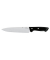 Kochmesser Classic Line silber, schwarz glänzend, Klinge: 20,0 cm