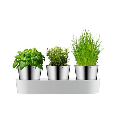 Kräutertopf-Set Gourmet silber