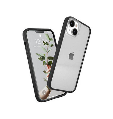 Clear Case Handy-Cover für Apple iPhone 13, iPhone 14 transparent, schwarz