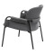 Sessel CLOTH anthrazit schwarz Stoff