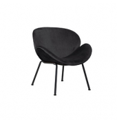 Sessel SMILE anthrazit schwarz Stoff
