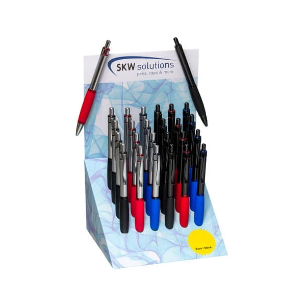 24 Stück SKW Druckkugelschreiber San Sebastian Black 4260121947585 SKW