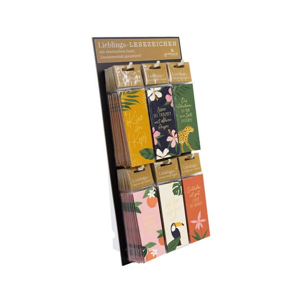 60 Stück Goldbuch Lesezeichen Tropical Style sortiert 4009835104750 Goldbuch